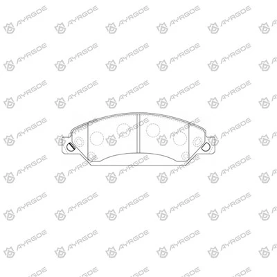 Pads coscáin D20027MH do VW Crafter 30 2 EB, 2EE