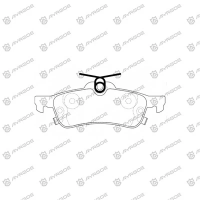 Pads coscáin D2312MH do Toyota